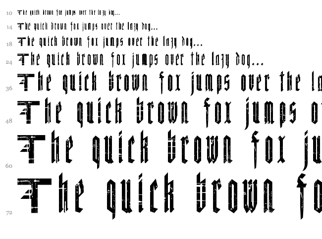 Miguel Sangotisch font waterfall